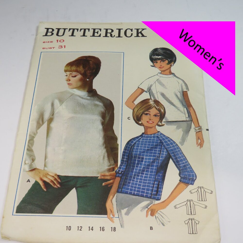 Butterick 4560 blouse in three styles Size 10